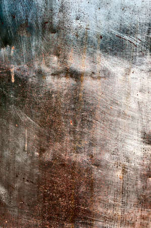 Grunge Rusty Background - old sheet of stainless steelの写真素材