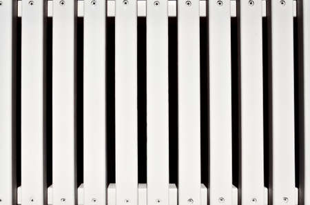 White fence in painted woodの写真素材