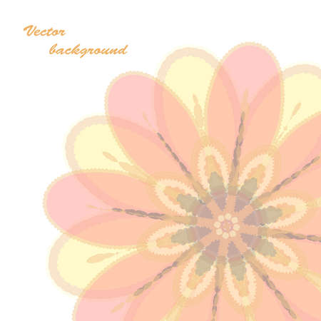 Floral decorative background, with space for text. EPS10 vector.のイラスト素材