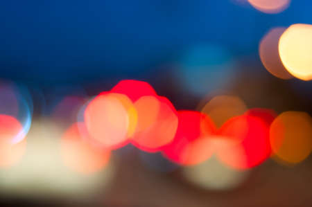 City bokeh lights at the dusk.の写真素材