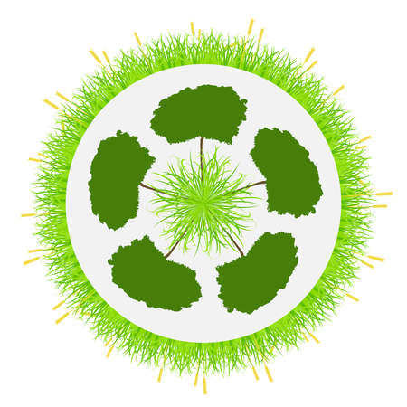 Environment background - abstract ecological illustration. EPS10 vector.のイラスト素材