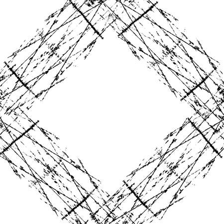 Scratched frame overlay textureのイラスト素材