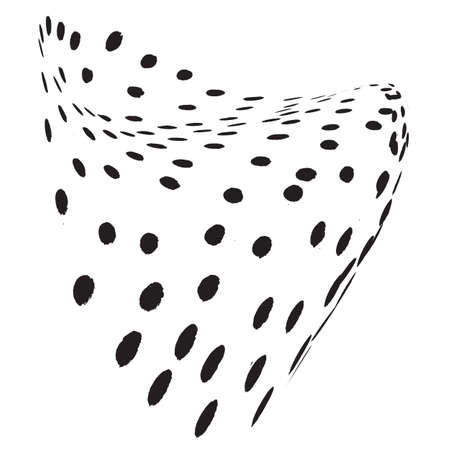 Round Grunge Overlay Texture for your design. EPS10 vector.のイラスト素材