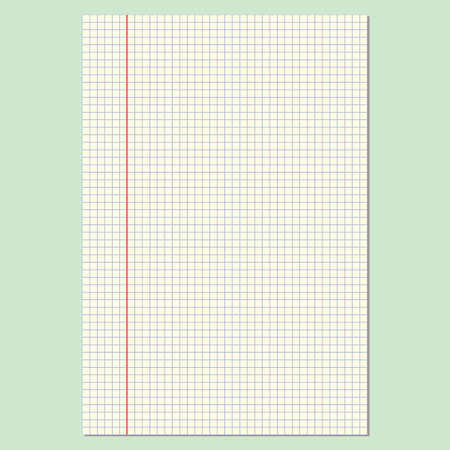 Retro notebook sheet for your design. EPS10 vector.のイラスト素材