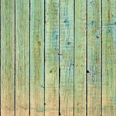 Wooden planks with old paint - background for your design. EPS10 vector.のイラスト素材