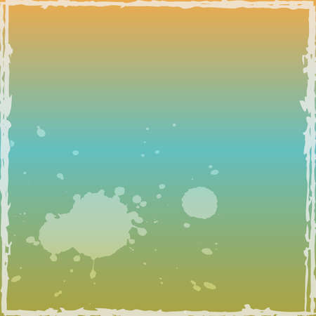 Grunge Watercolor Frame texture for your design. のイラスト素材