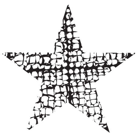 Distress Grey Star Texture for your design.のイラスト素材