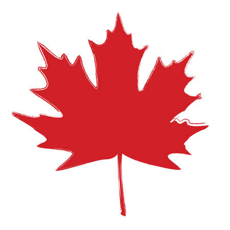 Grunge Brushed Leafのイラスト素材