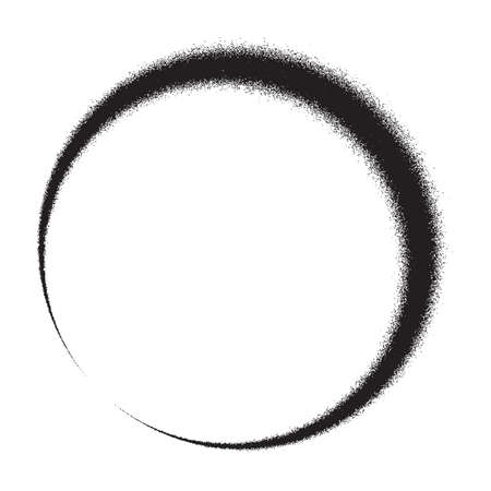 Circle distress dusty overlay texture for your design. EPS10 vector.のイラスト素材