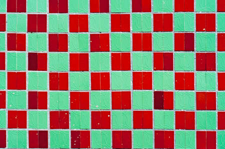 Retro outdoor tiled wall textureの写真素材