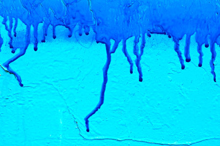 Blue paint drips background for your design.