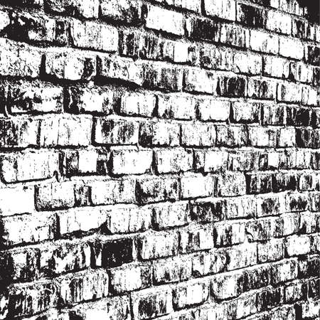 Brick wall overlay texture - for your design. EPS10 vector.のイラスト素材