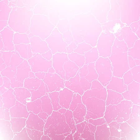 Dry Cracked Pink Color Vector Texture For Your Design.のイラスト素材