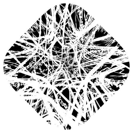 Grunge scribble overlay stamp texture.のイラスト素材