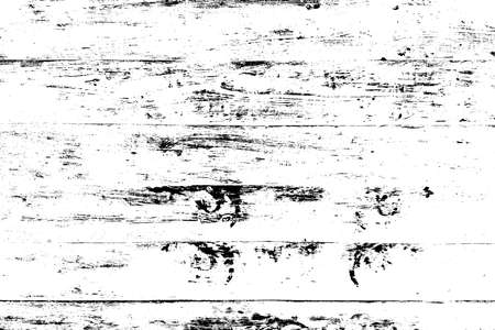 Distressed grainy wood overlay texture. Grunge wooden planks messy background. Dirty rustic empty cover template. Rural fence wall backdrop. Weathered aging design element. EPS10 vector.のイラスト素材