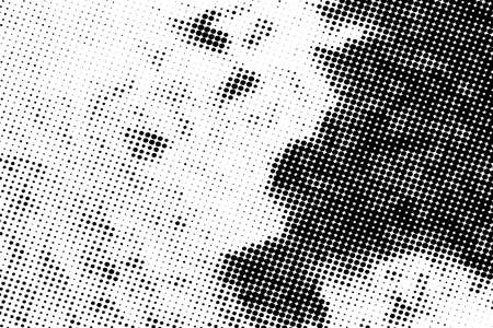Dirty noise aging design template. Distress grunge halftone overlay texture. EPS10 vector.の写真素材