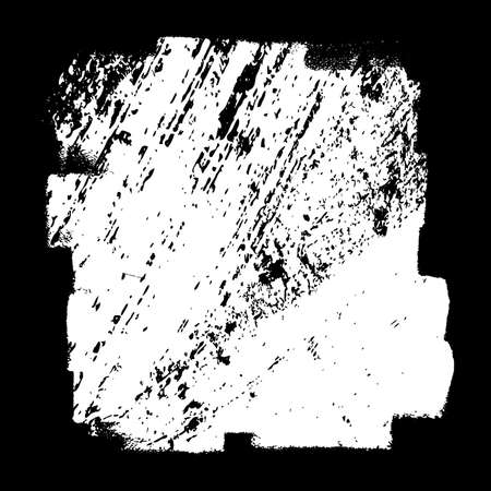 Artistic messy banner background. Paint roller distress dirty overlay texture. Grunge design element. EPS10 vector.のイラスト素材