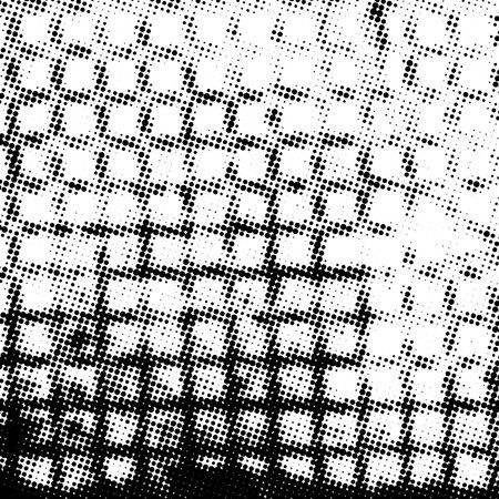 Distress grunge halftone overlay texture. Dirty noise aging design template. EPS10 vector.