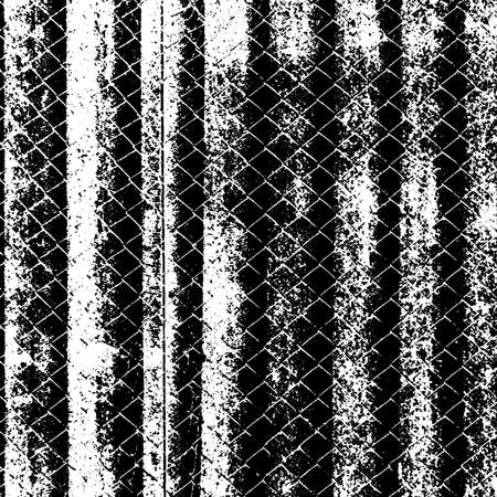 Striped Grunge Overlay Vector Texture For Your Design. Empty distressed fiber background. EPS10.のイラスト素材