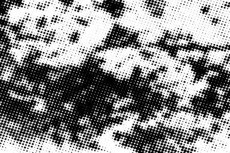Distress grunge halftone overlay texture. Dirty noise aging design template. EPS10 vector.のイラスト素材