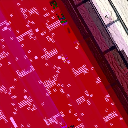 Abstract fantastic glitched background, vector geometric diagonal monitor error pattern. EPS10...
