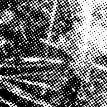 Distress grunge halftone overlay texture. Dirty noise aging design  template. Pop art artistic...