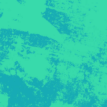 Distress urban used texture. Grunge rough dirty blue square background. Brushed paint cover. Overlay aged grainy messy template. Renovate wall frame grimy backdrop. Empty aging element. EPS10 vectorのイラスト素材