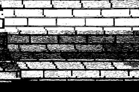 Glitch overlay distress texture. Cyber hacker attack theme creative design template. Grunge glitched black and white background. EPS10 vectorのイラスト素材