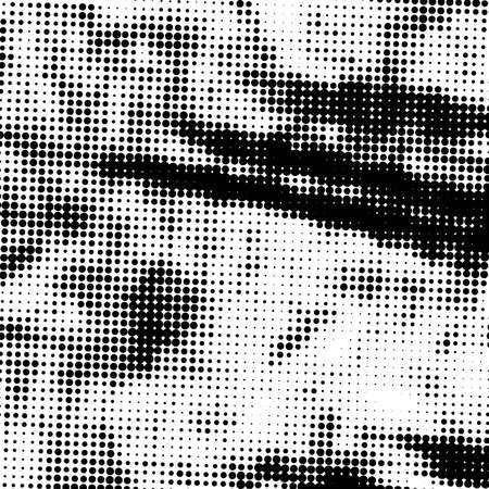 Halftone Distressed Overlay Texture for your design. Abstract Grunge pop art artistic template. EPS10 vector.のイラスト素材