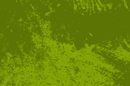 Dirty powder rough empty cover template. Distressed spray green grainy back texture. Grunge dust messy background. Aged splatter crumb wall backdrop. Weathered aging design element. EPS10 vectorのイラスト素材