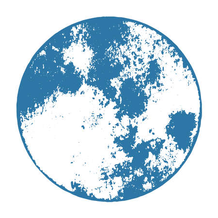 Grunge stamp mockup of distressed overlay circle mark texture for your design. Icon, logo, badge, label or insignia artistic round template. EPS10 vector.のイラスト素材