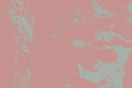 Brushed red paint cover. Grunge rough dirty background. Overlay aged grainy messy template. Distress urban used texture. Renovate wall frame grimy backdrop. Empty aging design element. EPS10 vectorのイラスト素材