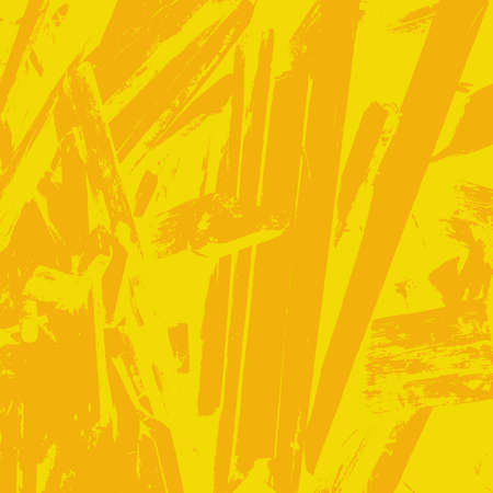 Distressed Color Texture with peeled paint and scratches. Empty grunge yellow color background. EPS10 vectorのイラスト素材