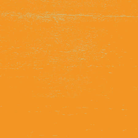Brushed orange paint cover. Distress urban used texture. Grunge rough dirty background. Overlay aged grainy messy template. Renovate wall scratched backdrop. Empty aging design element. EPS10 vectorのイラスト素材