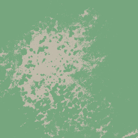 Dirty rustic rough empty cover template. Distressed spray green grainy back texture. Grunge dust...