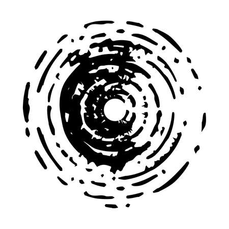 Grunge stamp mockup of distressed overlay circle mark texture for your design.のイラスト素材