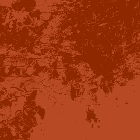 Distress red used texture. Grunge rough dirty background. Brushed black paint cover. Overlay aged grainy messy template. Renovate wall scratched backdrop. Empty aging design element. EPS10 vectorのイラスト素材