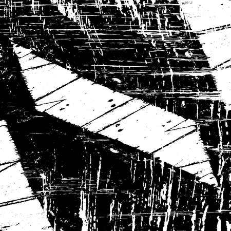 Grunge old grid mesh black cover template. Web cobweb spiderweb net distressed overlay texture. Striped tabby grainy backdrop. Messy paint dirty surface creative element. EPS10 vector.のイラスト素材