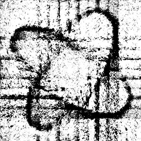 Figure urban grain stroke dust cover template. Distress circular dirty overlay texture. Grunge round used stamp post background. Design element for making your images aged. EPS10 vector illustration.のイラスト素材