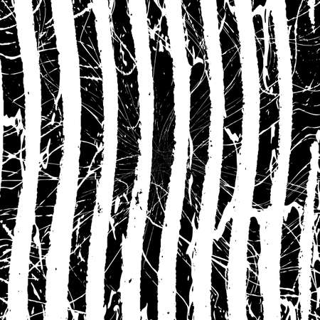 Grunge Wave Stripe overlay Background - simple texture for your design. Distress black and white cover artistic template. EPS10 vector.のイラスト素材