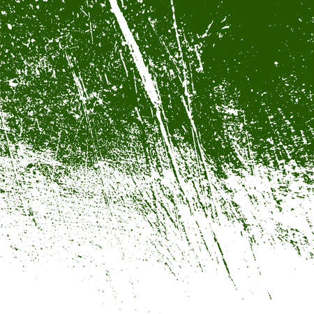 Dirty rustic rough empty cover template. Distressed spray green grainy back texture. Grunge dust messy background. Aged splatter crumb wall backdrop. Weathered aging design element. EPS10 vectorのイラスト素材