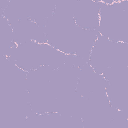 Lilac Grunge dust messy background. Distressed spray grainy overlay texture. Dirty powder rough empty cover template. Aged splatter crumb wall backdrop. Weathered aging design element. EPS10 vector.のイラスト素材