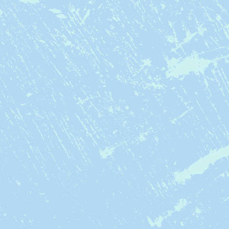 Distress blue urban used texture. Brushed paint cover. Empty aging design element. Grunge rough dirty background. Overlay aged grainy messy template. Renovate wall frame grimy backdrop. EPS10 vectorのイラスト素材