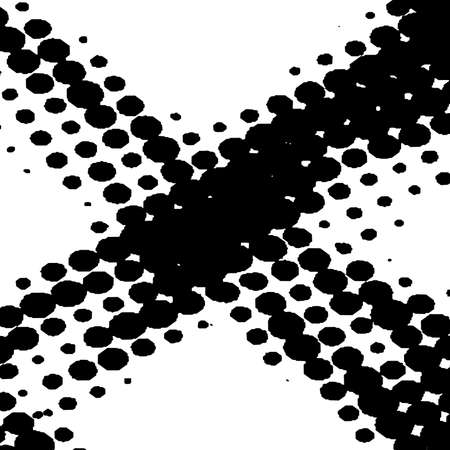 Distress grunge halftone overlay texture. Dirty noise aging design template. EPS10 vector.のイラスト素材