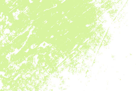 Distressed spray green grainy back texture. Grunge dust messy background. Dirty powder rough empty cover template. Aged splatter crumb wall backdrop. Weathered aging design element. EPS10 vectorのイラスト素材