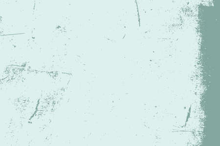 Distressed spray green grainy back texture. Grunge dust messy background. Dirty powder rough empty cover template. Aged splatter crumb wall backdrop. Weathered aging design element. EPS10 vectorのイラスト素材