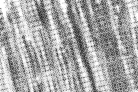Half tone pop art dot artistic overlay element. Distress grunge black and white halftone overlay texture. Dirty noise aging design template. EPS10 vector.のイラスト素材