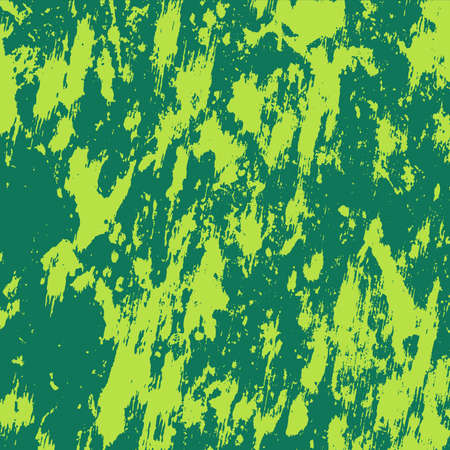 Dirty rustic rough empty cover template. Distressed spray green grainy back texture. Grunge dust messy background. Aged splatter crumb wall backdrop. Weathered aging design element. EPS10 vectorのイラスト素材