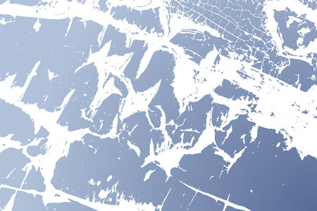 Distress blue urban used texture. Brushed paint cover. Empty aging design element. Grunge rough...