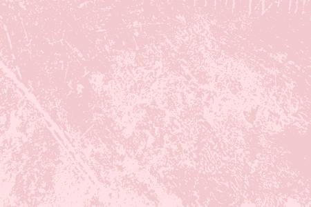 Distressed spray grainy violet texture. Grunge dust messy background. Dirty powder rough empty cover template. Aged splatter crumb wall backdrop. Weathered drips aging design element. EPS10 vector.のイラスト素材